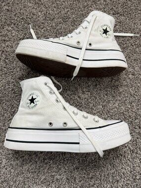 Converse Chuck Taylor All Star Lift Platform High Top White Women's 6